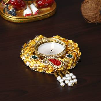 Designer Handcrafted Floral Tea Light Holder 1