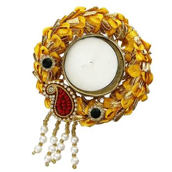 Designer Handcrafted Floral Tea Light Holder 6