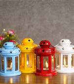 Set of 4 Tea Light Holder Lantern