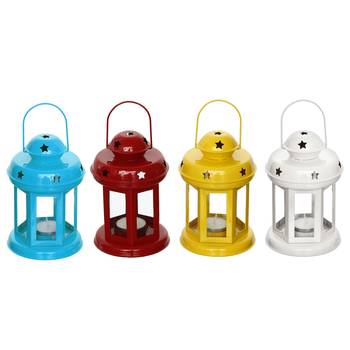 Set of 4 Tea Light Holder Lantern 3