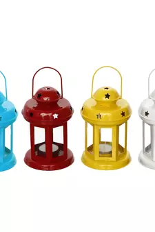 Set of 4 Tea Light Holder Lantern