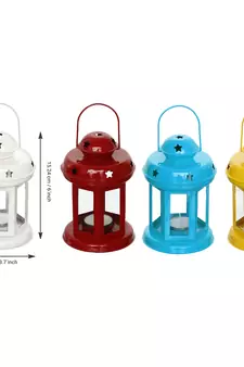 Set of 4 Tea Light Holder Lantern