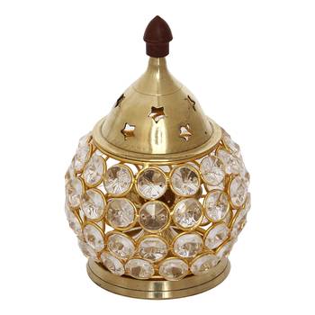 Crystal and Brass Akhand Diya 2