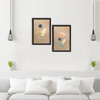 Tulip Watercolour Flower Set of  Original Design Satin Original Design Matt Texture UV Art Painting 2