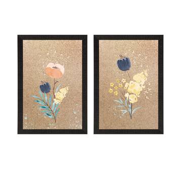 Tulip Watercolour Flower Set of  Original Design Satin Original Design Matt Texture UV Art Painting 3