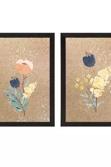 Tulip Watercolour Flower Set of  Original Design Satin Original Design Matt Texture UV Art Painting