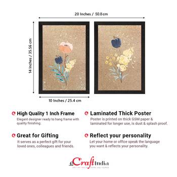 Tulip Watercolour Flower Set of  Original Design Satin Original Design Matt Texture UV Art Painting 4