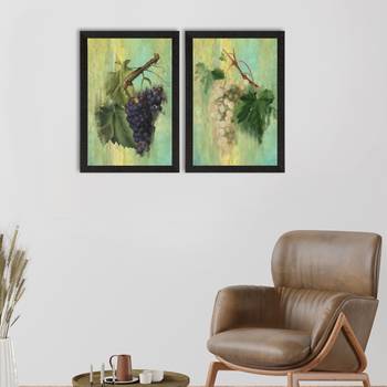 Grape Bunch Set of  Satin Matt Texture UV Art Painting 1