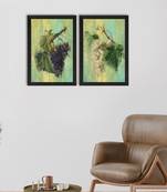 Grape Bunch Set of  Satin Matt Texture UV Art Painting