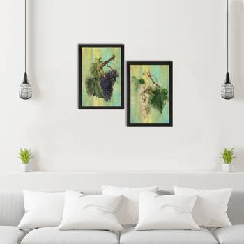 Grape Bunch Set of  Satin Matt Texture UV Art Painting 2