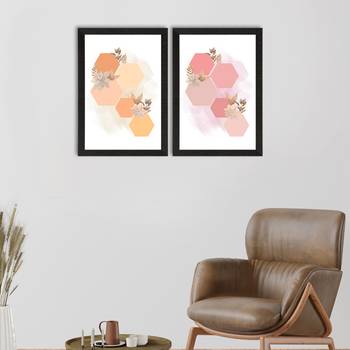 Abstract Design Set of  Satin Matt Texture UV Art Painting 1