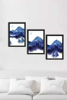 Winter Day Set of  Satin Matt Texture UV Art Painting