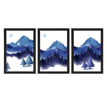 Winter Day Set of  Satin Matt Texture UV Art Painting 3