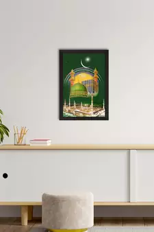Islam Mosque Satin Matt Texture UV Art Painting