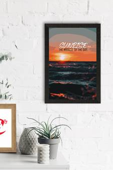 :Sunrise The Miracle Of The Day Satin Matt Texture UV Art Painting