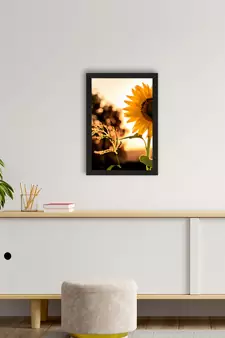 Sunflower Satin Matt Texture UV Art Painting