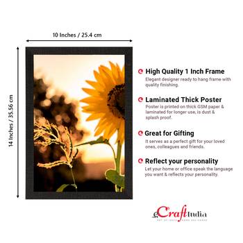 Sunflower Satin Matt Texture UV Art Painting 4