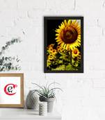 Sunflower on Sunny Say Satin Matt Texture UV Art Painting