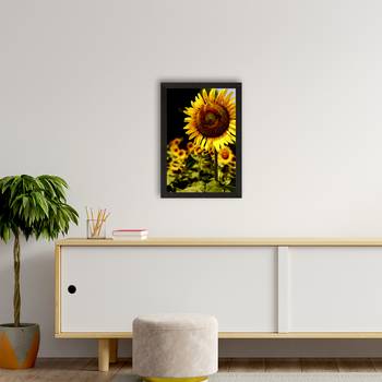 Sunflower on Sunny Say Satin Matt Texture UV Art Painting 2