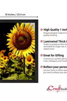 Sunflower on Sunny Say Satin Matt Texture UV Art Painting