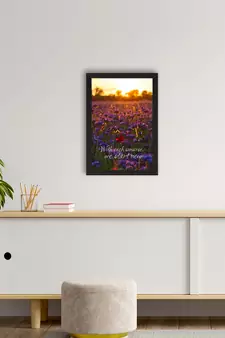 With Each Sunrise We Start New Satin Matt Texture UV Art Painting