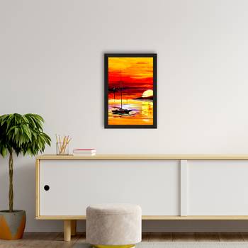 Sunrise on Beach Satin Matt Texture UV Art Painting 2