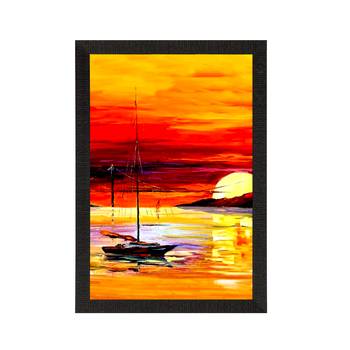 Sunrise on Beach Satin Matt Texture UV Art Painting 3