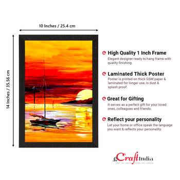 Sunrise on Beach Satin Matt Texture UV Art Painting 4