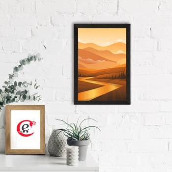 Beautiful Sunrise View Satin Matt Texture UV Art Painting 1