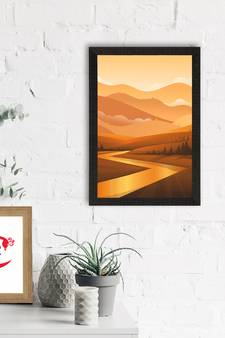 Beautiful Sunrise View Satin Matt Texture UV Art Painting
