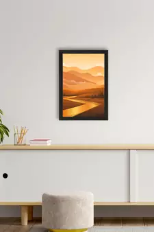 Beautiful Sunrise View Satin Matt Texture UV Art Painting