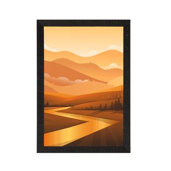 Beautiful Sunrise View Satin Matt Texture UV Art Painting 3