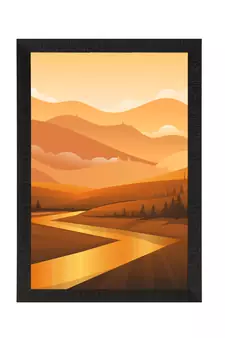 Beautiful Sunrise View Satin Matt Texture UV Art Painting