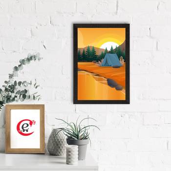 Beautiful Sunrise Landscape Satin Matt Texture UV Art Painting 1