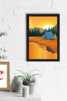 Beautiful Sunrise Landscape Satin Matt Texture UV Art Painting