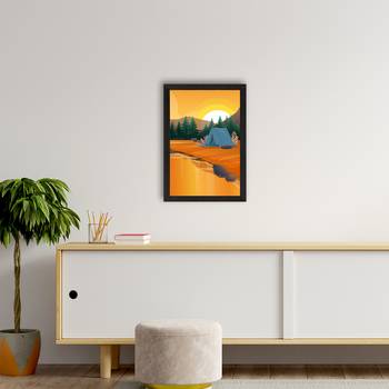 Beautiful Sunrise Landscape Satin Matt Texture UV Art Painting 2