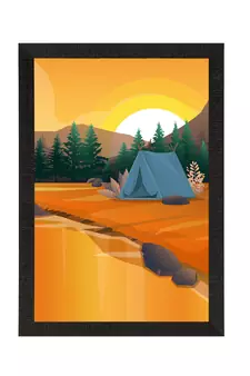 Beautiful Sunrise Landscape Satin Matt Texture UV Art Painting