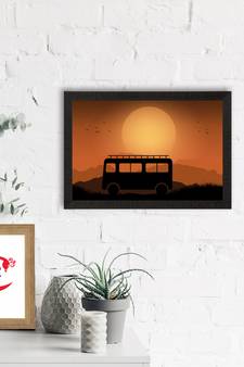 Beautiful Sunset Scenery Satin Matt Texture UV Art Painting