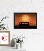 Beautiful Sunset Scenery Satin Matt Texture UV Art Painting