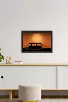Beautiful Sunset Scenery Satin Matt Texture UV Art Painting