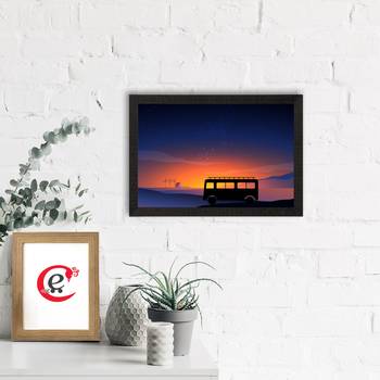 Beautiful Sunset Landscape Satin Matt Texture UV Art Painting 1