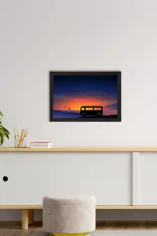Beautiful Sunset Landscape Satin Matt Texture UV Art Painting