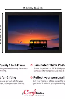 Beautiful Sunset Landscape Satin Matt Texture UV Art Painting