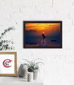 Beautiful Romantic Sunset Satin Matt Texture UV Art Painting