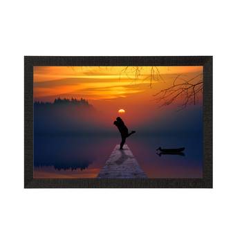 Beautiful Romantic Sunset Satin Matt Texture UV Art Painting 3
