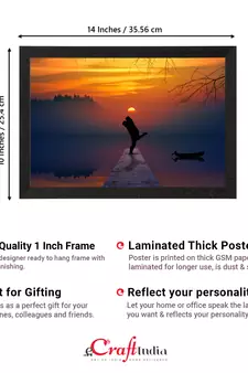 Beautiful Romantic Sunset Satin Matt Texture UV Art Painting