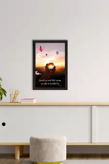 Sunsets are proof that endings can often be beautiful too Satin Matt Texture UV Art Painting