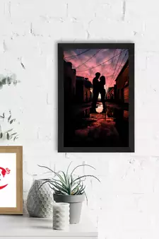 Romantic Sunset Satin Matt Texture UV Art Painting