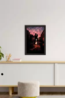 Romantic Sunset Satin Matt Texture UV Art Painting