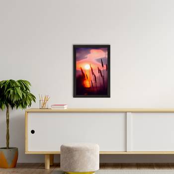Beautiful Sunset Lake View Satin Matt Texture UV Art Painting 2